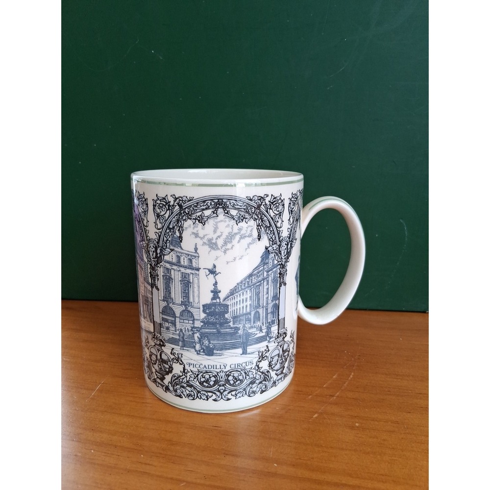 Wedgwood Piccadilly Coffee Mug Burlington House Circus Arcade Made In England